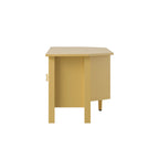Oakham 120cm Corner TV Unit, Rattan Yellow