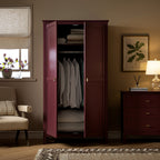 Oakham Double Wardrobe, Wild Cherry