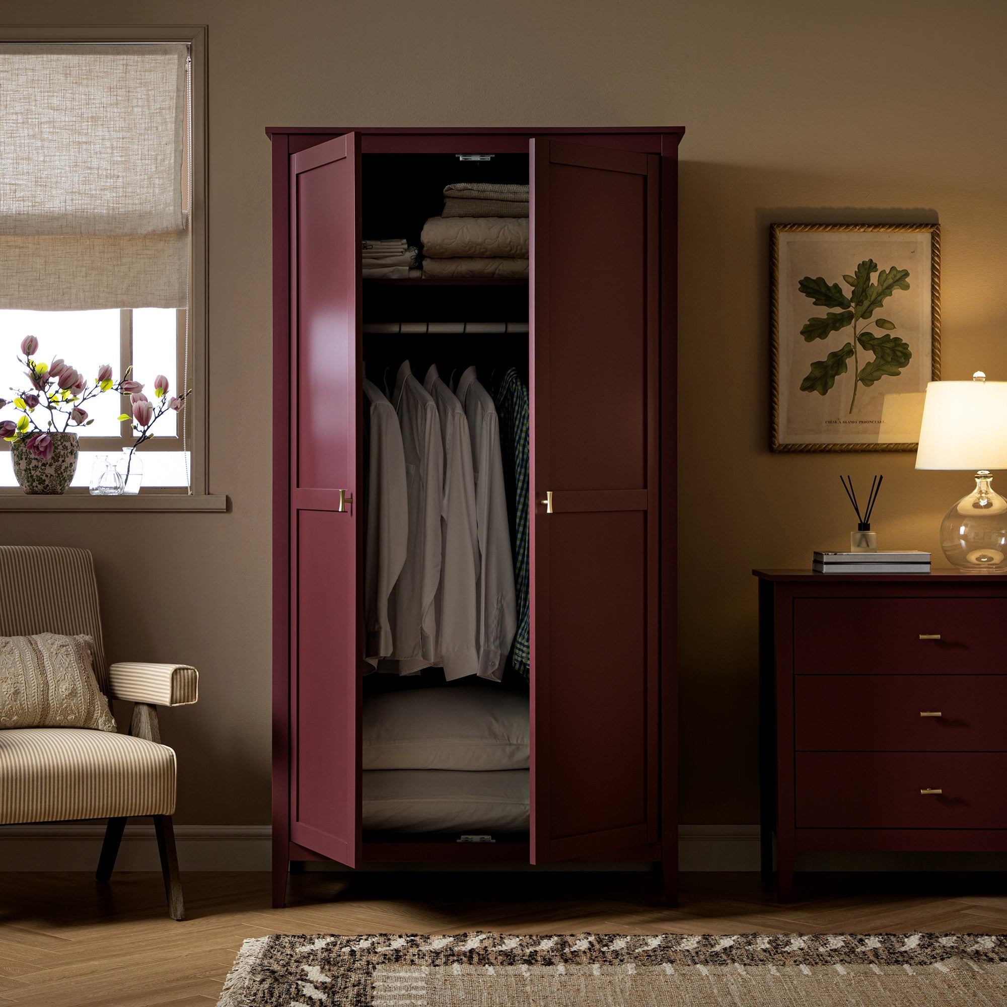 Oakham Double Wardrobe, Wild Cherry