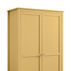 Oakham Double Wardrobe, Rattan Yellow