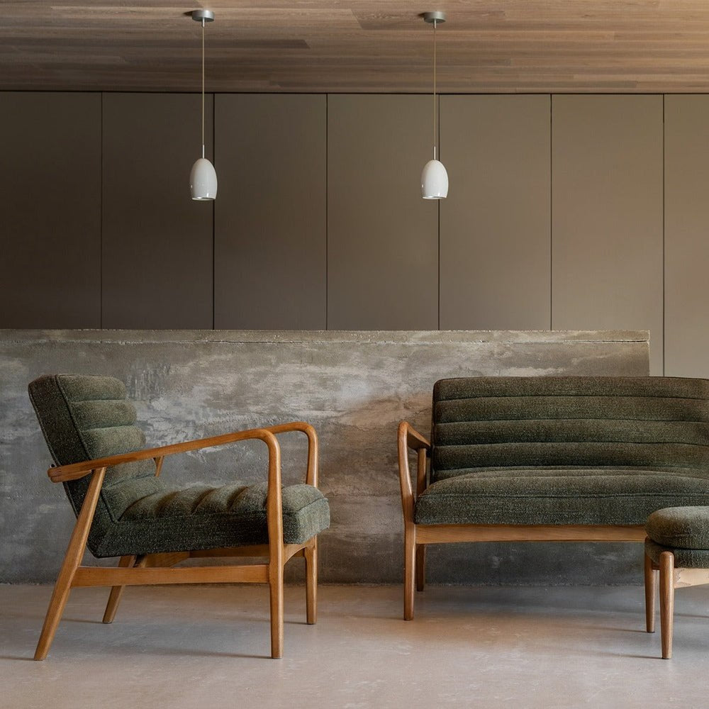 Datsun Armchair - Green Boucle