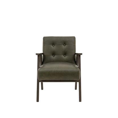 Hallcrest Armchair - Heritage Green Leather