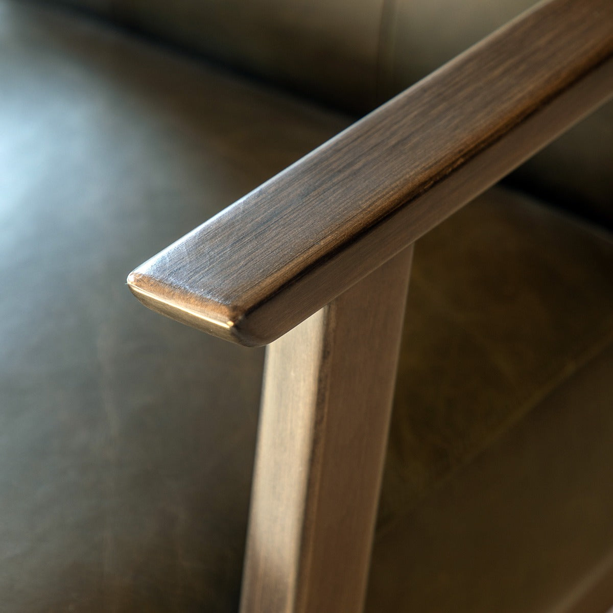 Hallcrest Armchair - Heritage Green Leather