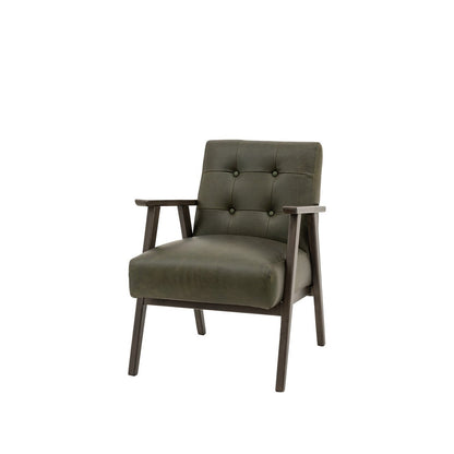 Hallcrest Armchair - Heritage Green Leather