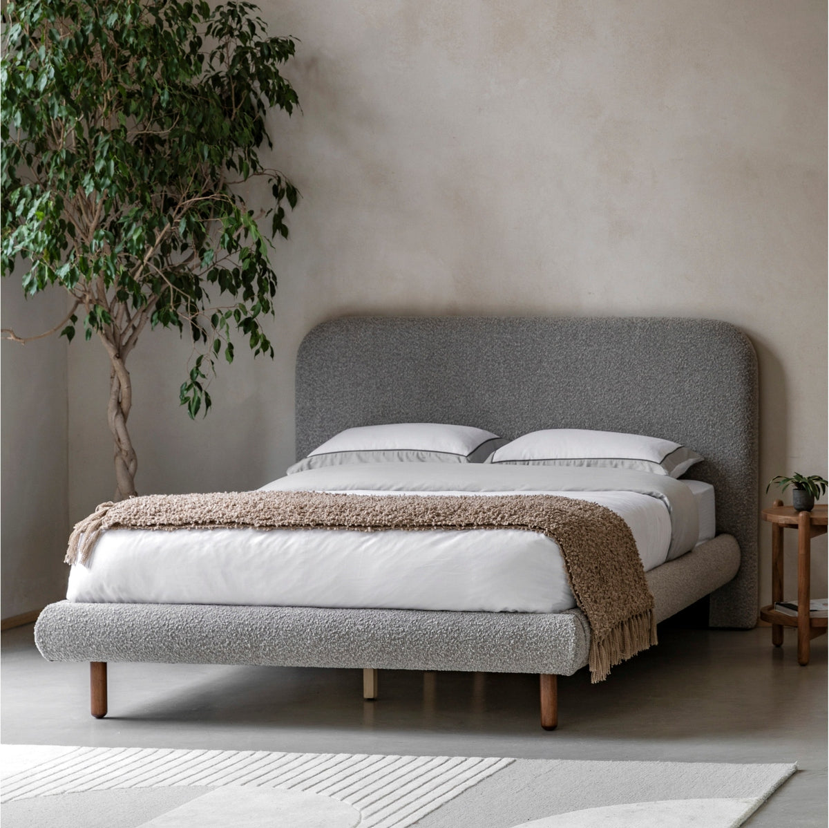 Raleigh Bedstead - Stone Grey