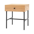 Kingsley 1 Drawer Bedside - Natural