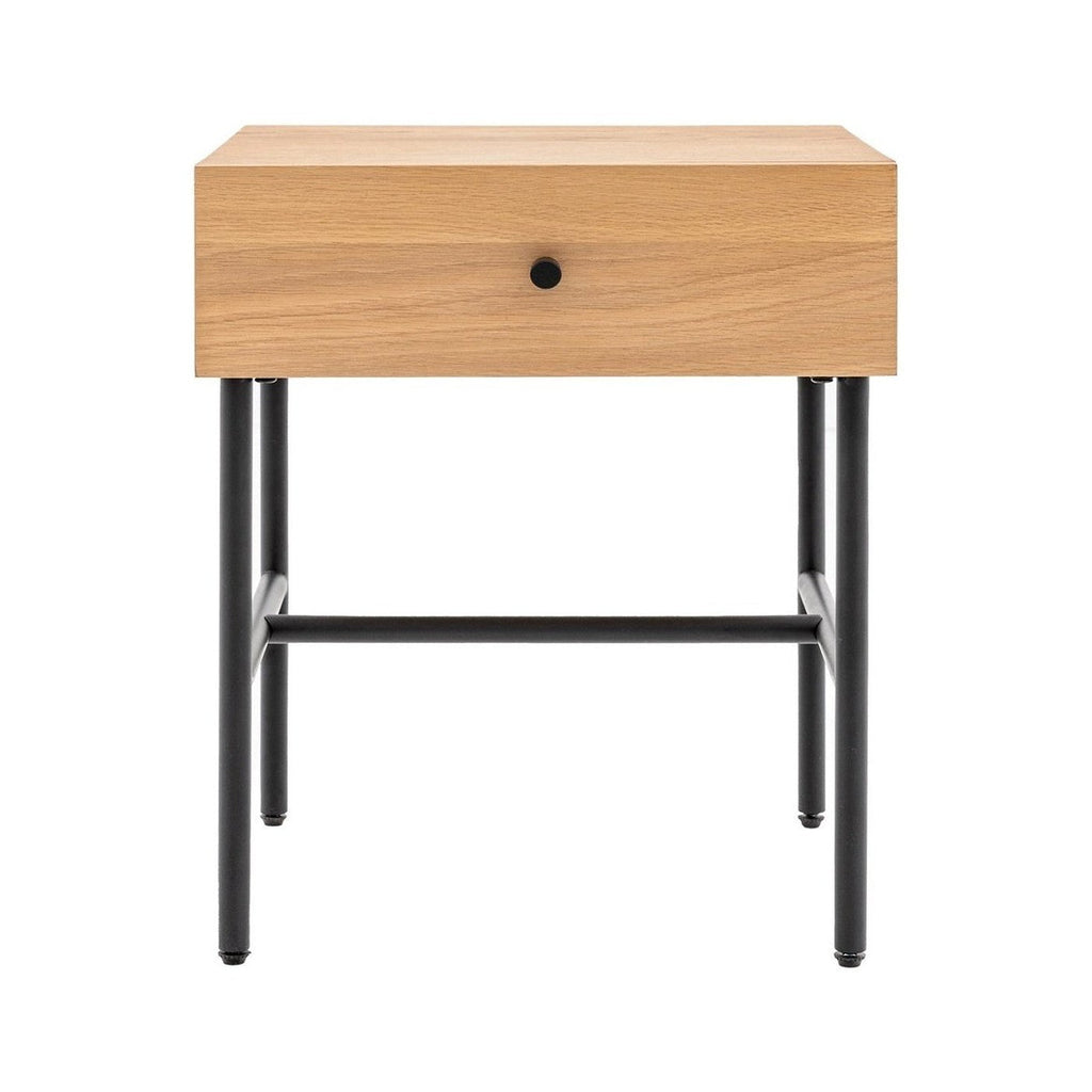 Kingsley 1 Drawer Bedside - Natural
