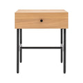Kingsley 1 Drawer Bedside - Natural