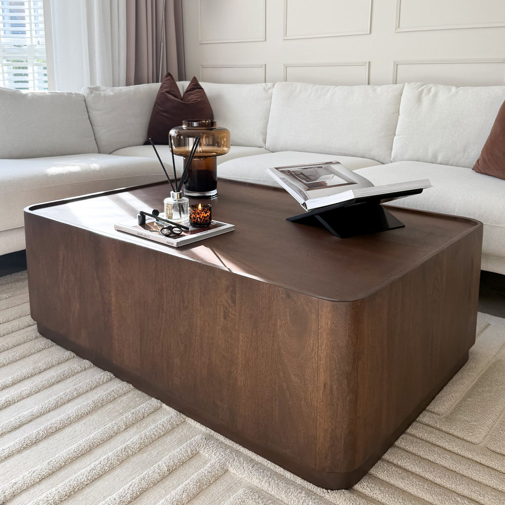 Fairmont - Dark Wood Premium Rectangular Coffee Table