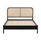 Sawyer King Size Bed - Black & Natural
