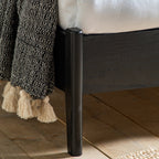 Sawyer King Size Bed - Black & Natural