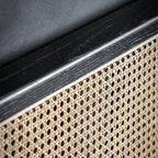 Sawyer King Size Bed - Black & Natural