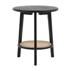 Sawyer Bedside Table - Black & Natural