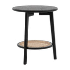 Sawyer Bedside Table - Black & Natural