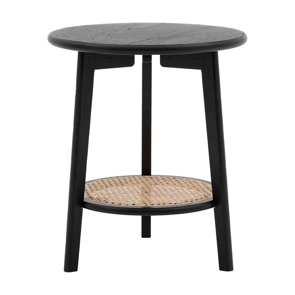 Sawyer Bedside Table - Black & Natural