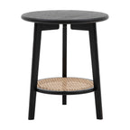 Sawyer Bedside Table - Black & Natural