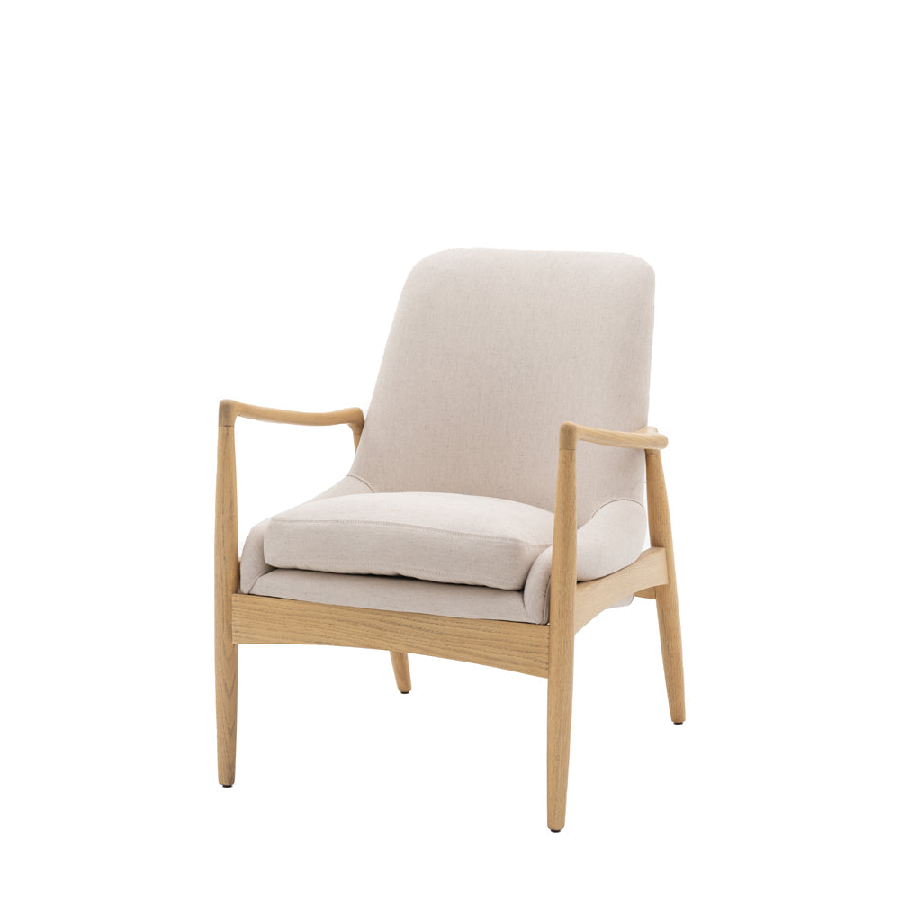 Carra Armchair in Natural Linen