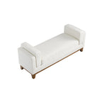 Dipley Beige Boucle Upholstered Bench