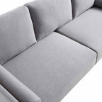 Timber Grey Marl Fabric Sofa, 3-Seater