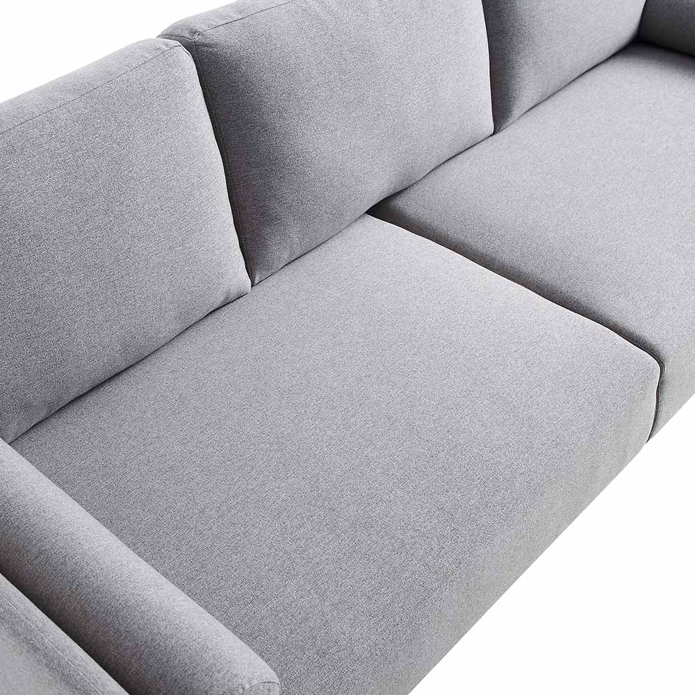 Timber Grey Marl Fabric Sofa, 3-Seater