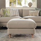 Daphnis Oatmeal Fabric Sofa, Footstool