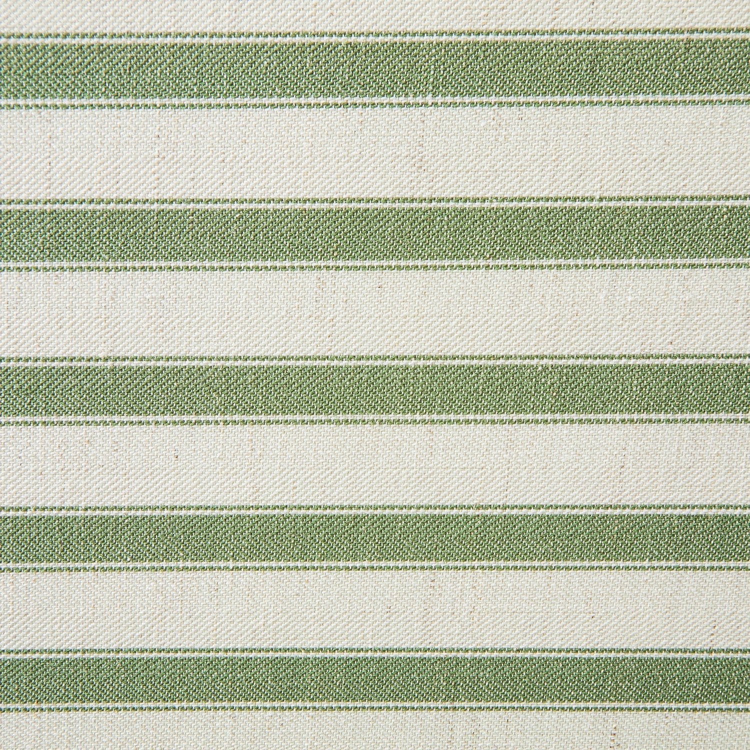 Daphnis Green Striped Linen Blend Sofa, Grande Chaise Sofa Left Hand Facing