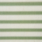 Daphnis Green Striped Linen Blend Sofa, Grande Chaise Sofa Right Hand Facing