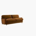 Daphnis Cinnamon Velvet Sofa Bed, Large 3-Seater
