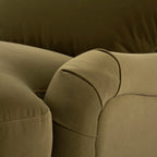 Daphnis Fudge Velvet Sofa Bed, Grande Chaise Left Hand Facing