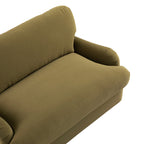 Daphnis Fudge Velvet Sofa Bed, Loveseat