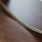 Theo - Gold Round Metal Extra Large Wall Mirror 120cm x 120cm