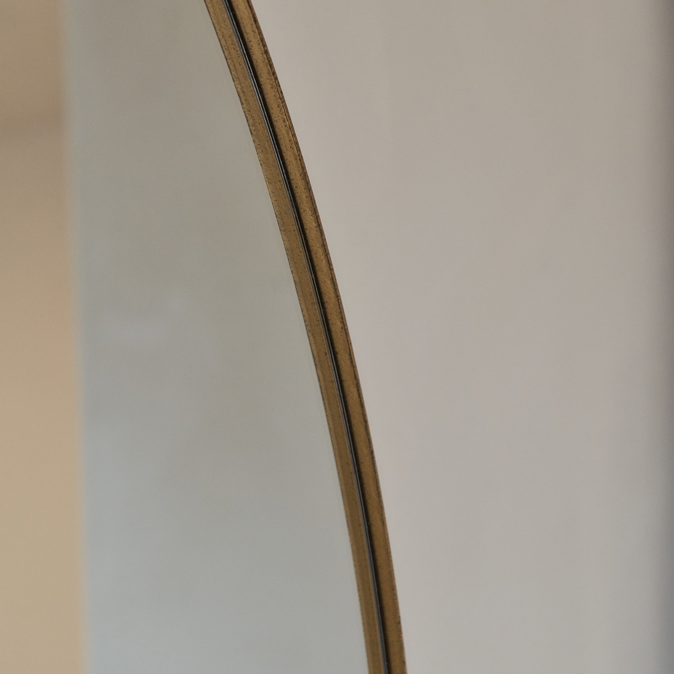 Theo - Gold Round Metal Extra Large Wall Mirror 120cm x 120cm