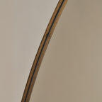 Theo - Gold Round Metal Extra Large Wall Mirror 120cm x 120cm