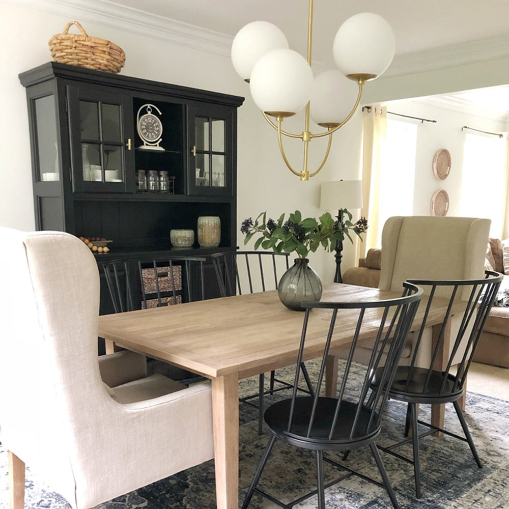 Carrie 4 Light Chandelier - Aged Brass