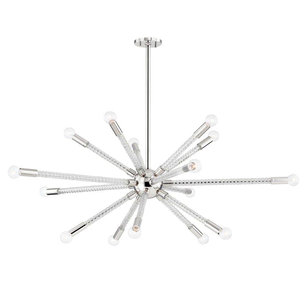 Pippin 15 Light Chandelier - Polished Nickel