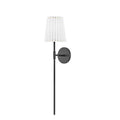 Demi 1 Light Tall Wall Sconce - Soft Black