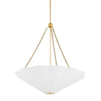 Alana 3 Light Pendant Light - Aged Brass