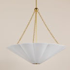 Alana 3 Light Pendant Light - Aged Brass