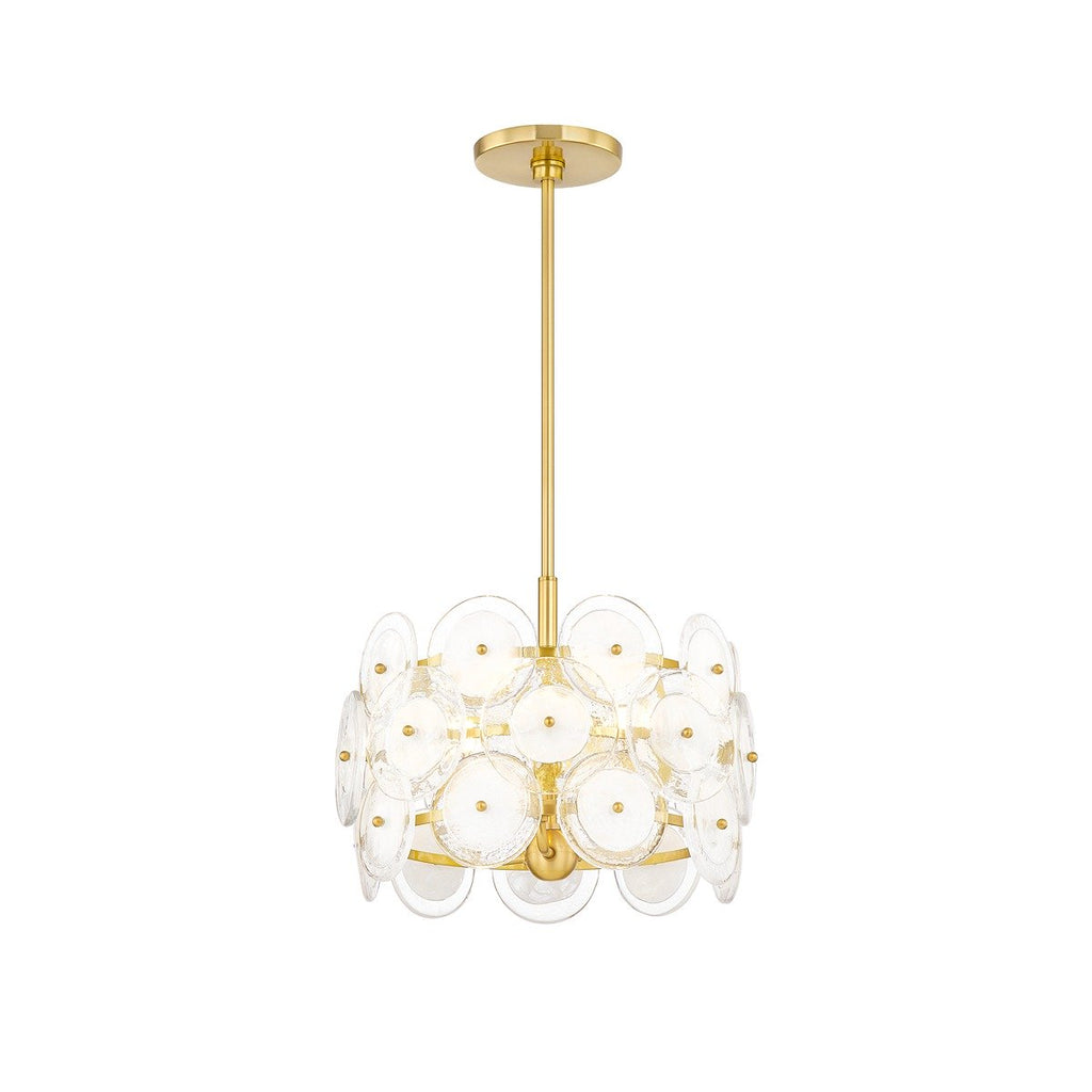 Zoella 3 Light Pendant Light - Aged Brass
