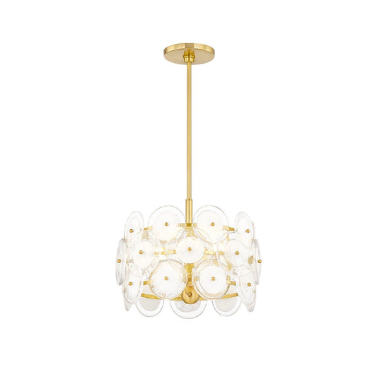 Zoella 3 Light Pendant Light - Aged Brass