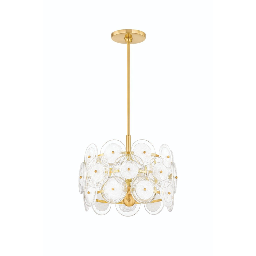 Zoella 3 Light Pendant Light - Aged Brass