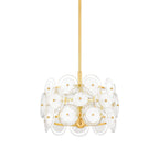 Zoella 3 Light Pendant Light - Aged Brass