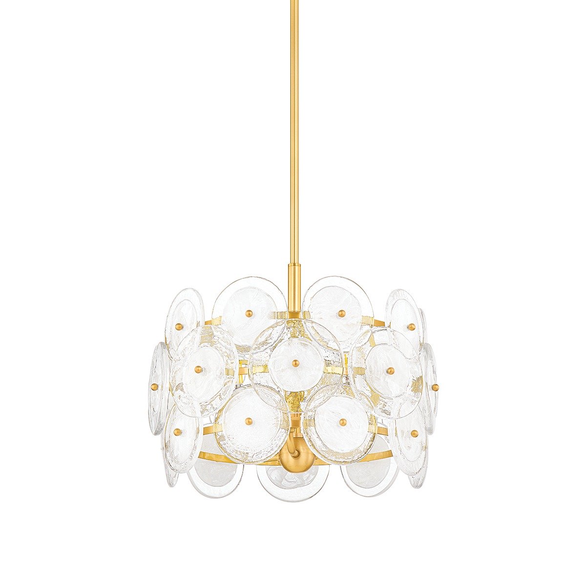 Zoella 3 Light Pendant Light - Aged Brass