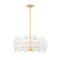 Zoella 5 Light Chandelier - Aged Brass