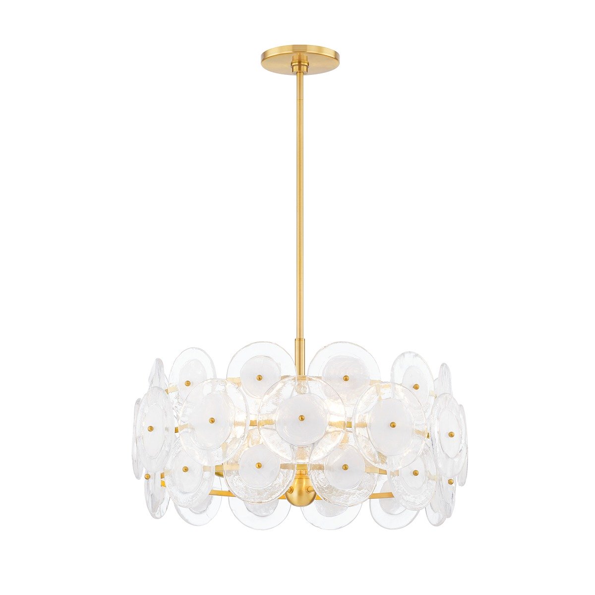 Zoella 5 Light Chandelier - Aged Brass