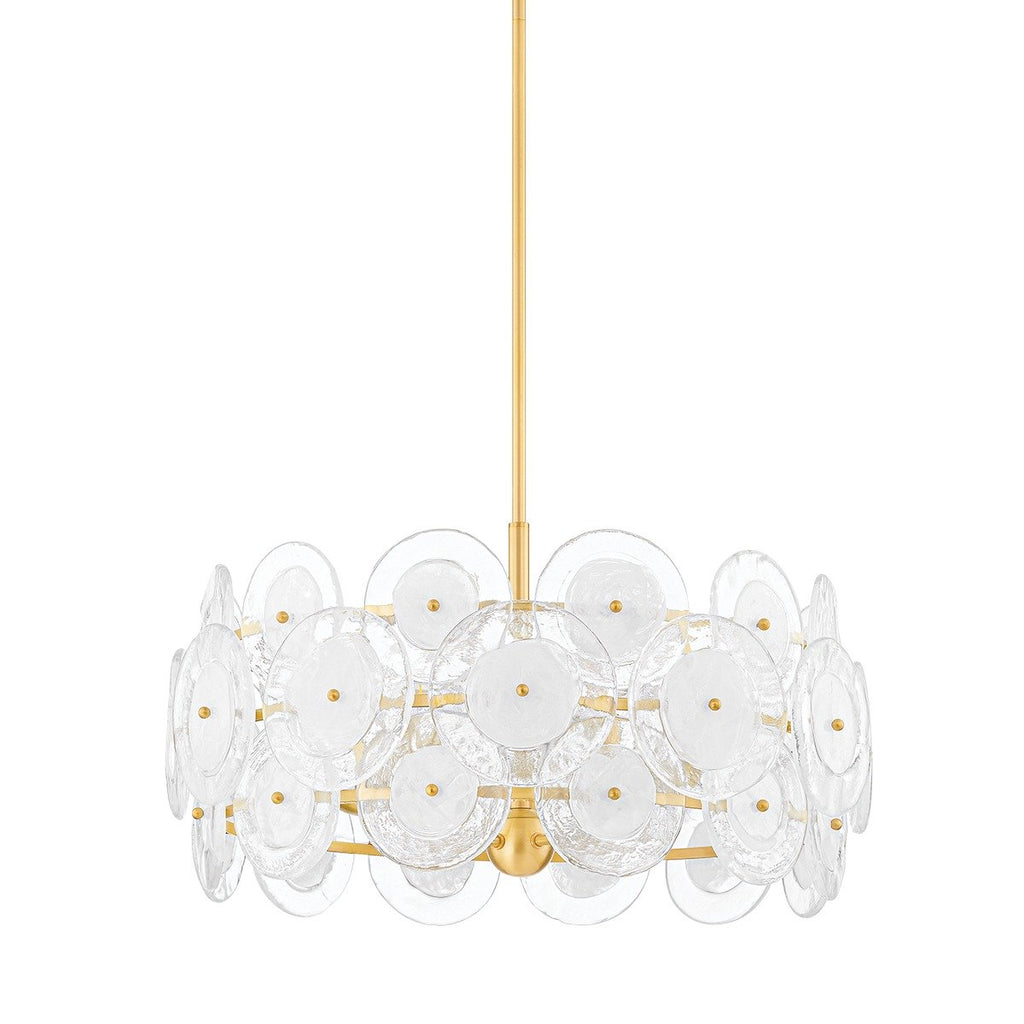 Zoella 5 Light Chandelier - Aged Brass