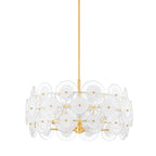 Zoella 5 Light Chandelier - Aged Brass