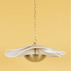 Madeline 1 Light Pendant Light - Aged Brass