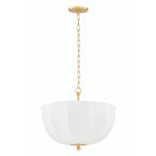 Meshelle 1 Light Pendant Light - Aged Brass