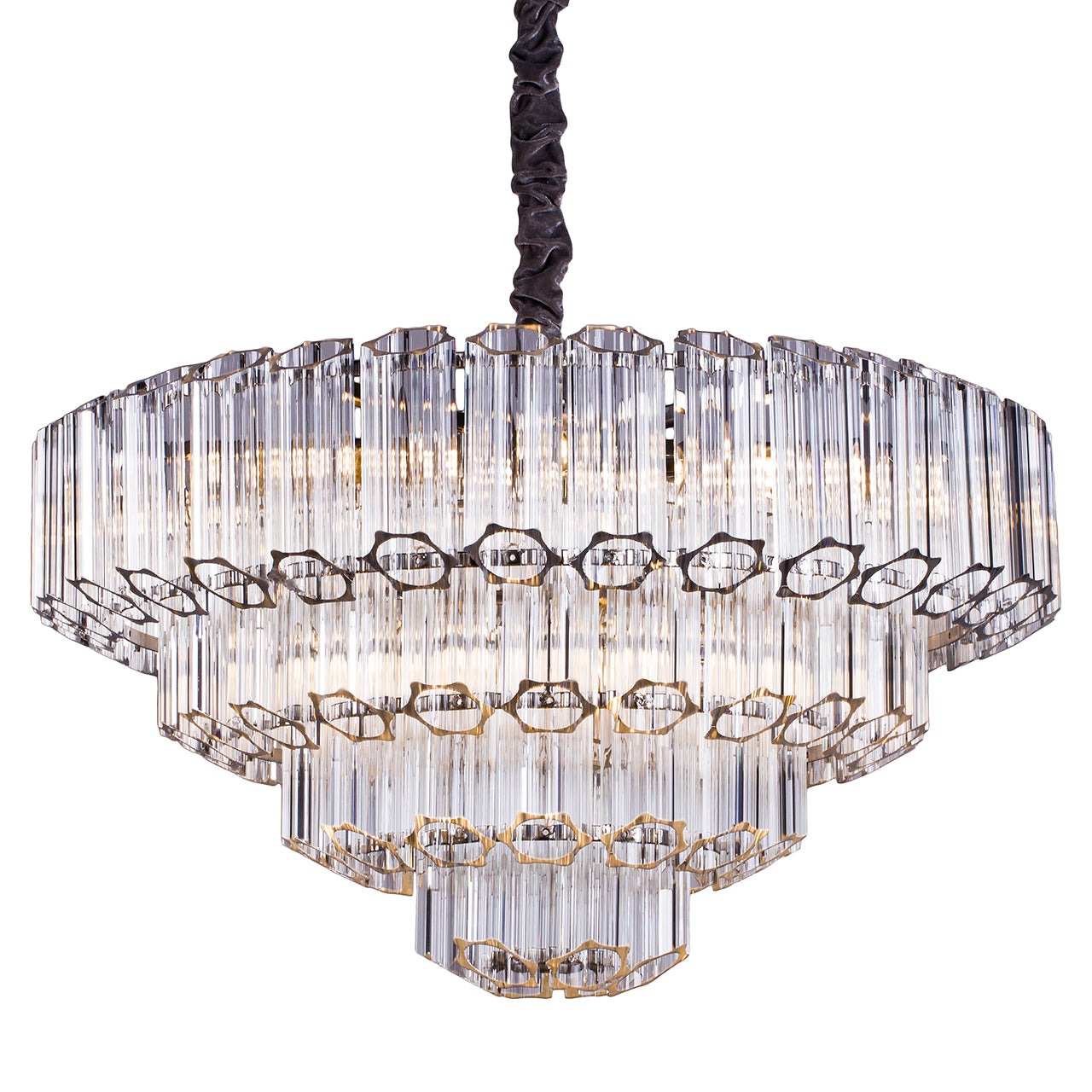 Bece Chandelier - Nickel Chrome